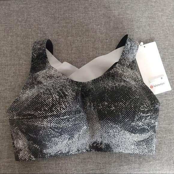 lululemon athletica Other - LULULEMON Enlite Bra Sz 36D Pixel Print Grey Black
